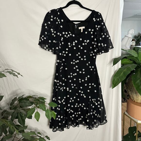 Rebecca Taylor Alessandra Floral-Embroidered Dress Black Size 2 -  www.panoramagroup.in